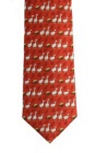 Themed Red Silk Geese Tie