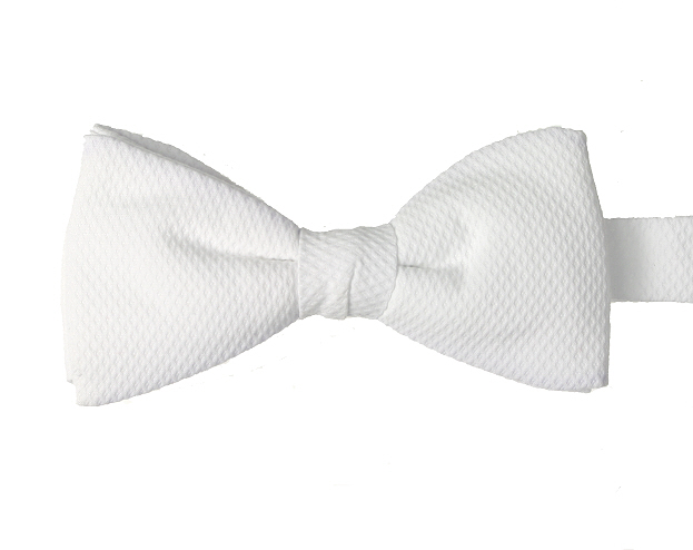 pre tied white marcella bow tie
