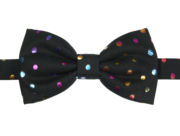 Ladies Red Polka Dot Satin Bow Tie | Pre-Tied Adjustable Size | UK Seller Free P&P