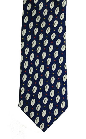 silk rugby ball tie